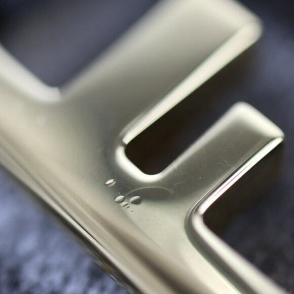 FENDI Gray Leather Zucca Pochette Shoulder Bag - Picture 7 of 9